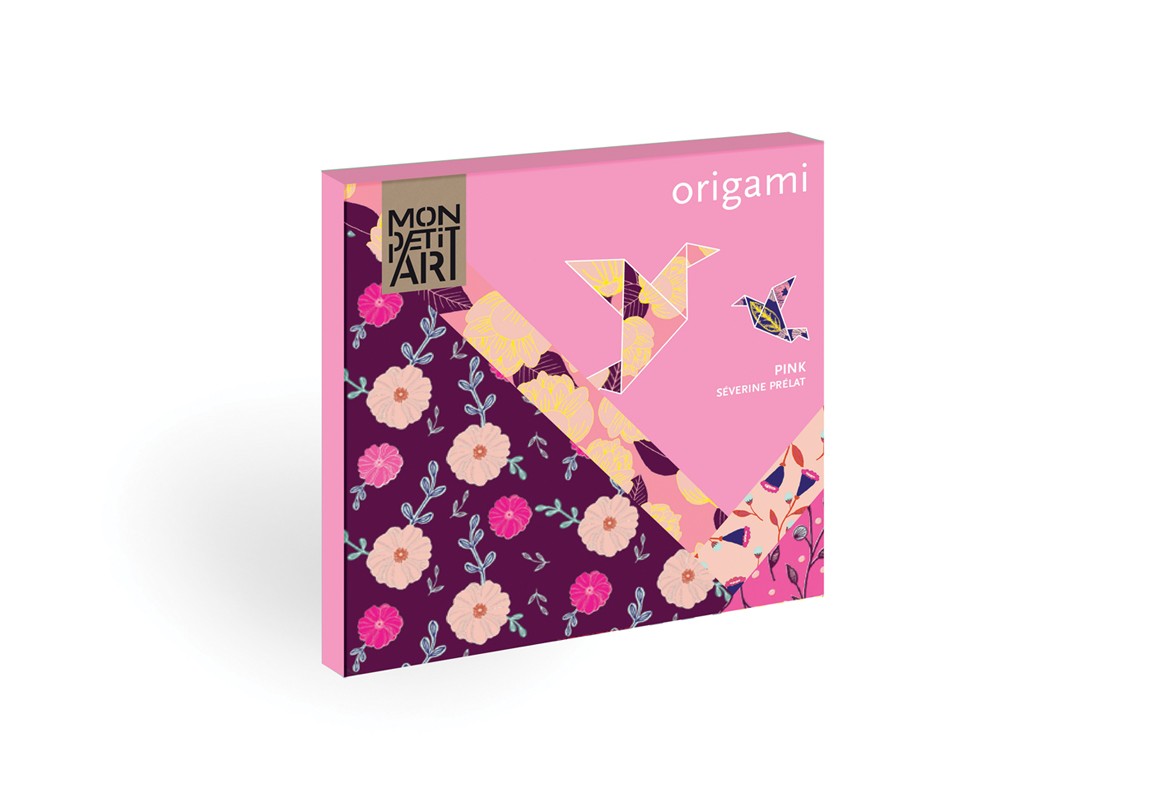 Coffret pliage et origami violet enfant et adulte - Mon Petit Art