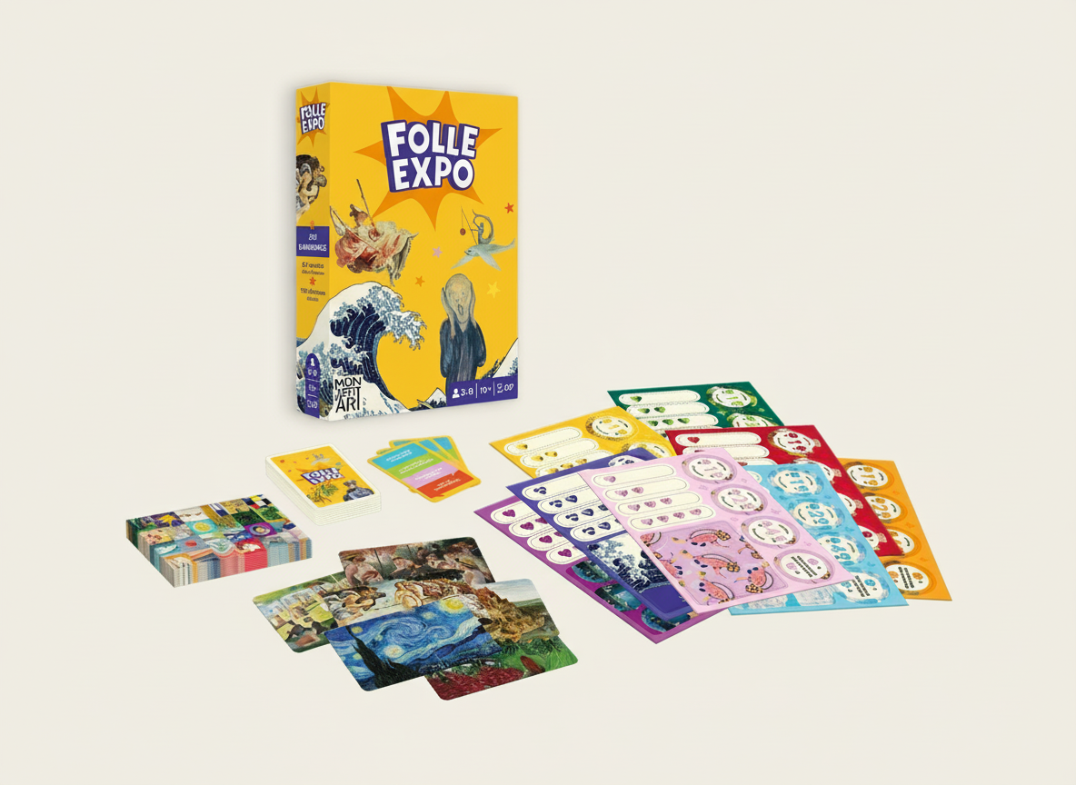 Folle Expo - the totally offbeat art-themed party game!