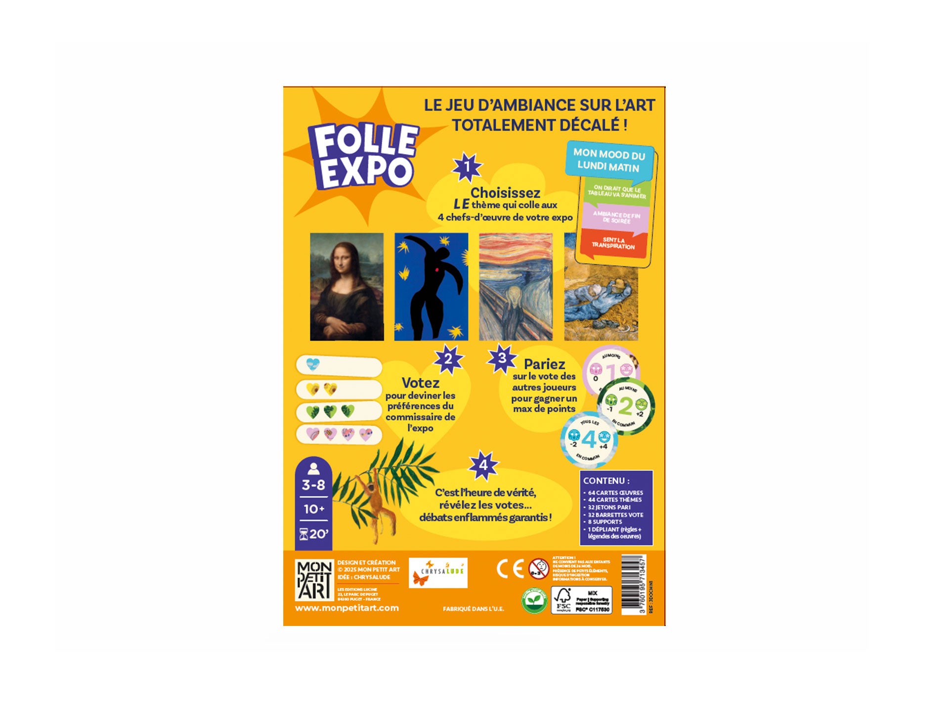 Folle Expo - the totally offbeat art-themed party game!