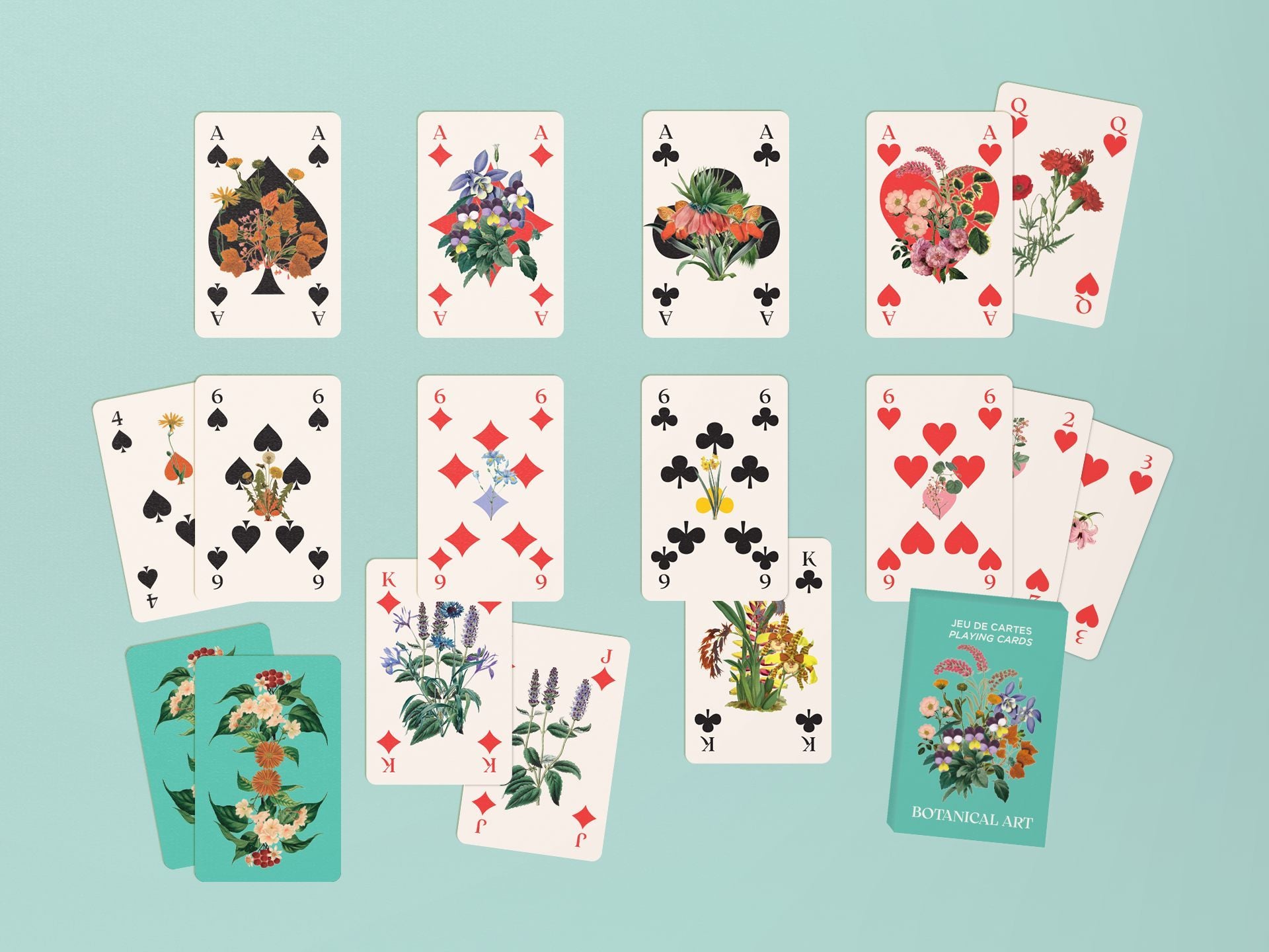 Mini Card Game - Botanical Art