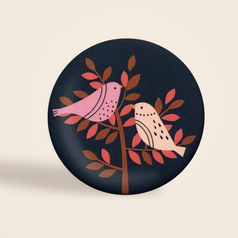 Birds magnet with velvet finish by Mini Labo
