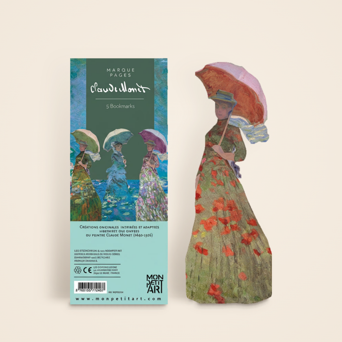 Marque-pages Claude Monet Femme à l'ombrelle par Mon Petit Art