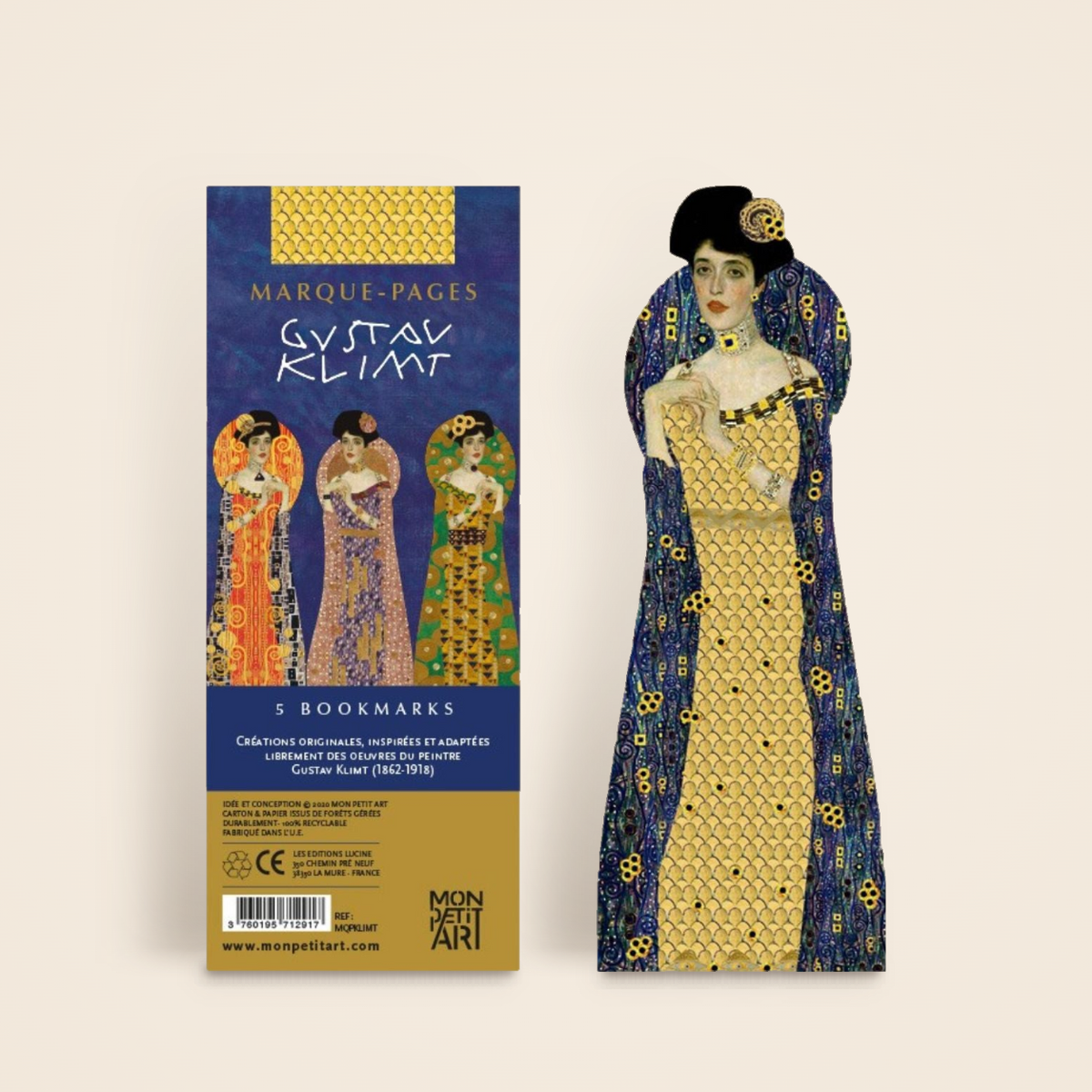 Marque-pages Klimt Adele par Mon Petit Art