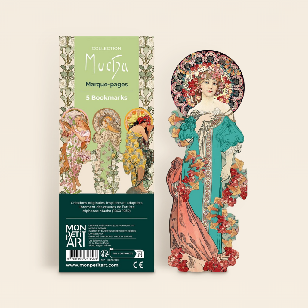 Marque-pages Mucha par Mon Petit Art