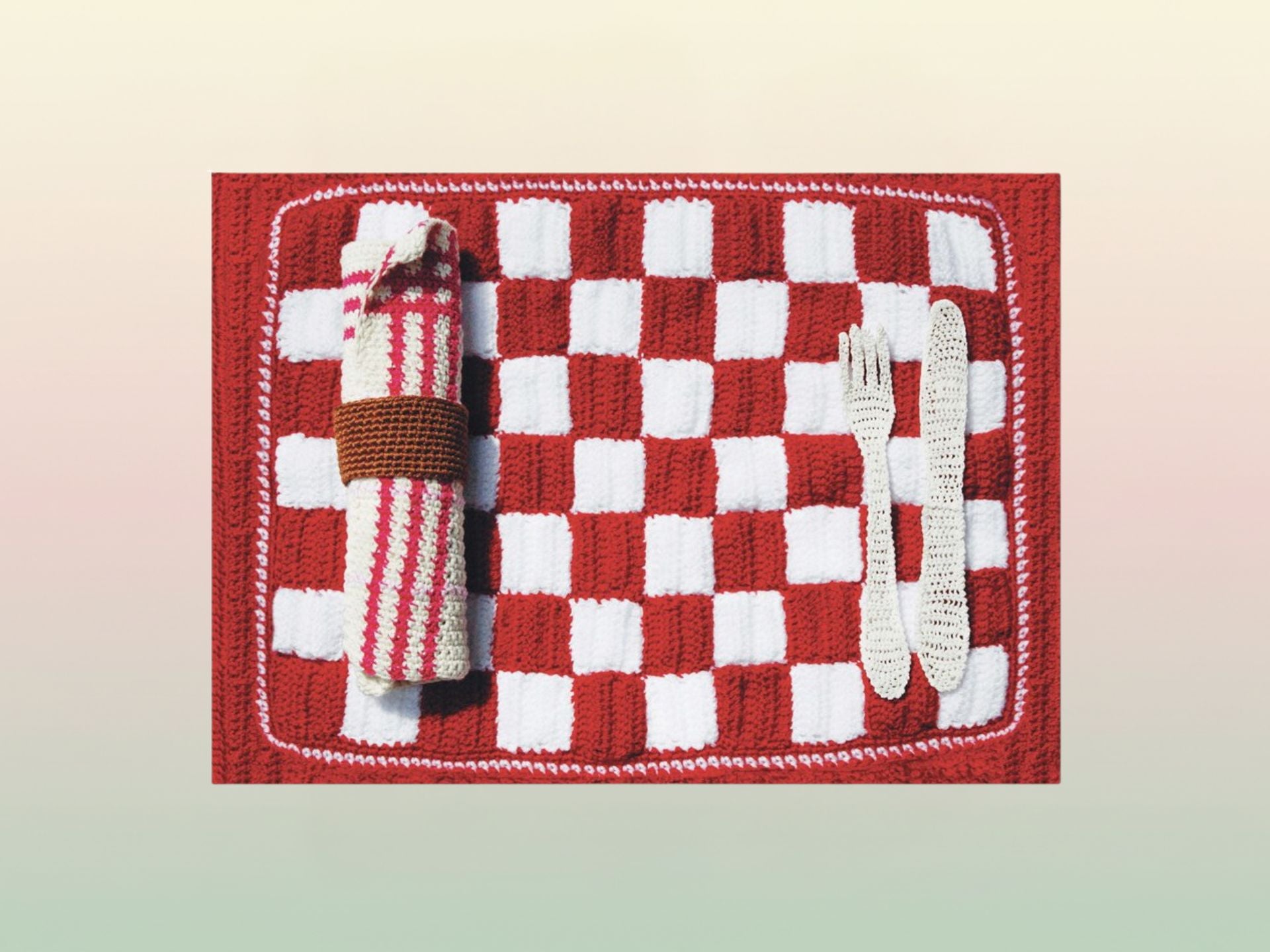 4 table mats - Trompe l'oeil