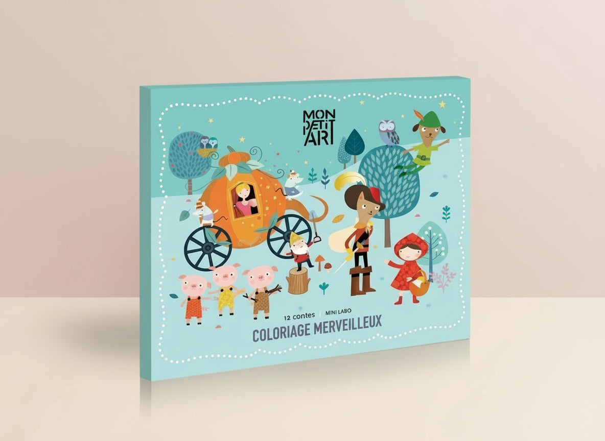 12 MAGIC TALES - To color and hang