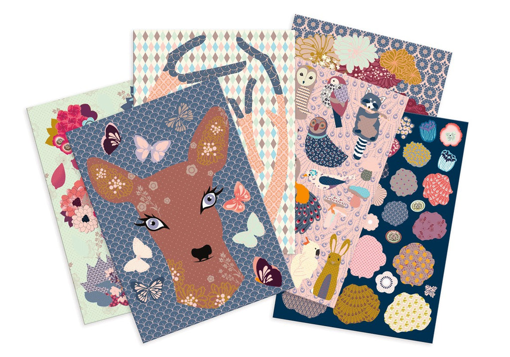 Coffret Créatif DIY - Décoration murale "La biche fleurie"