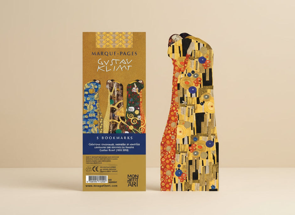 Klimt bookmark, The Kiss