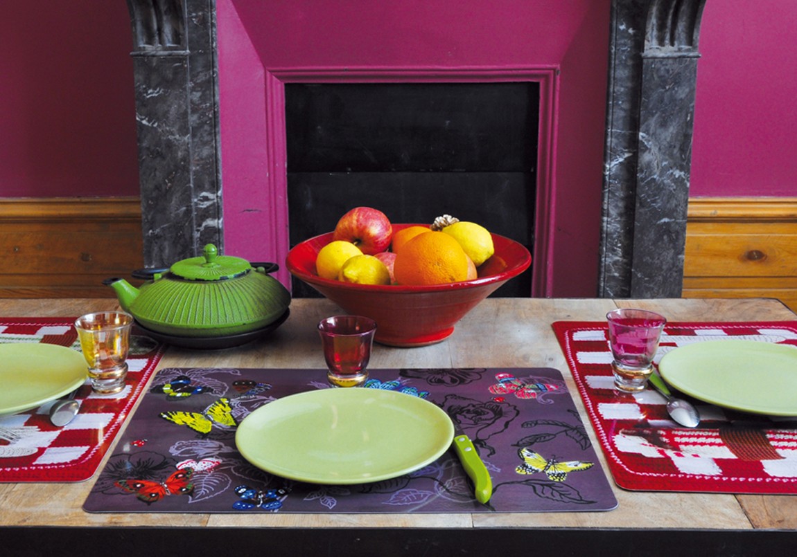 4 table mats - Trompe l'oeil