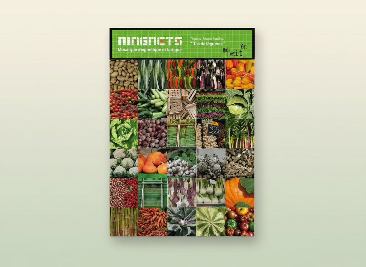 Magnetic mosaic - Vegetable Patchwork