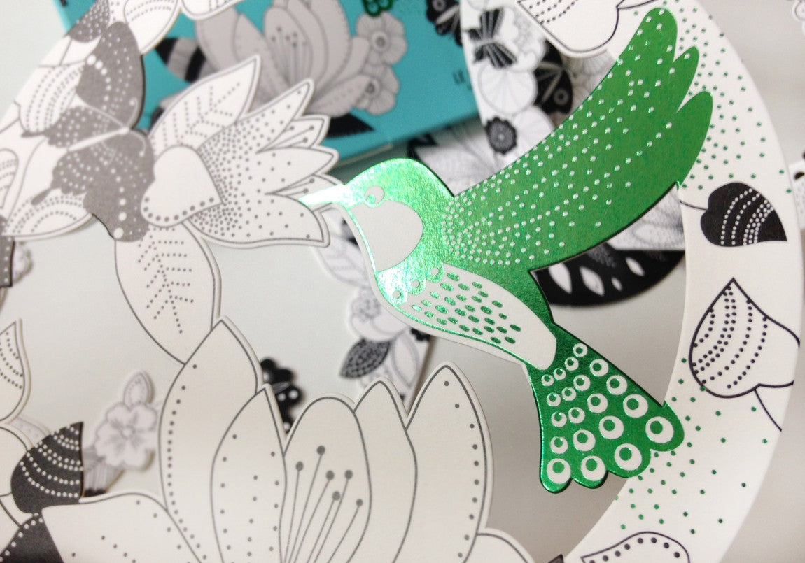 3D Color Bulle - Colibri Coloring set