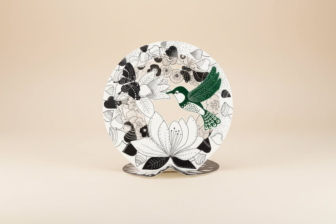 3D Color Bulle - Colibri Coloring set